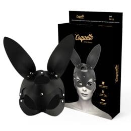 COQUETTE CHIC DESIRE - VEGAN LEATHER MASK WITH RABBIT EARS 2